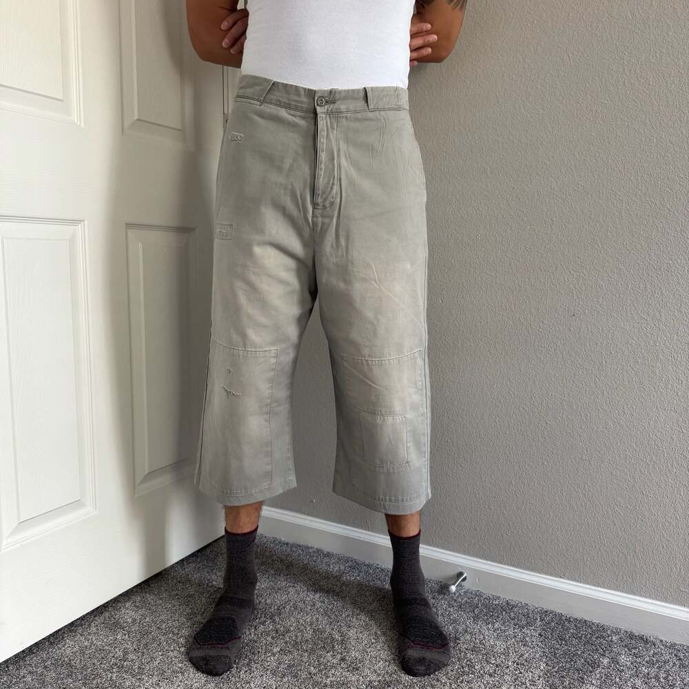 Basketcase Gallery Hench Repaired Work Shorts Beige Size 32 Sold Out